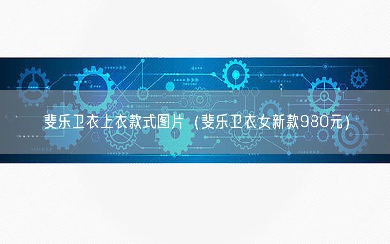 斐乐卫衣上衣款式图片（斐乐卫衣女新款980元）