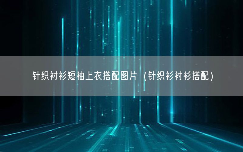 针织衬衫短袖上衣搭配图片（针织衫衬衫搭配）