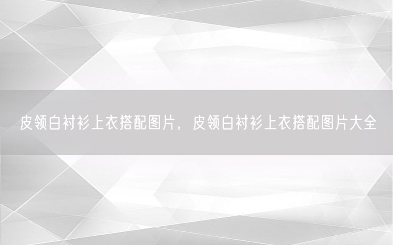 皮领白衬衫上衣搭配图片，皮领白衬衫上衣搭配图片大全
